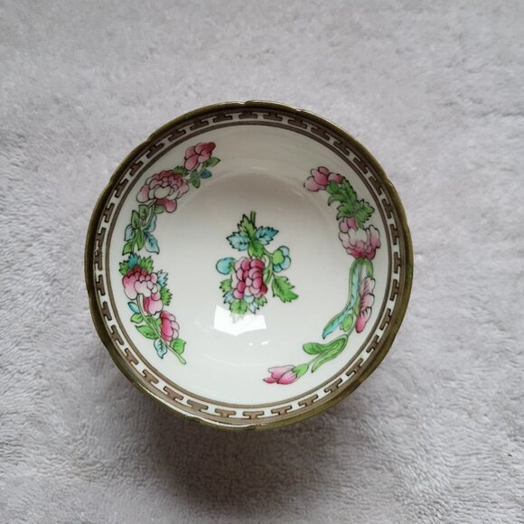 COALPORT INDIAN TREE BONE CHINA SUGAR BOWL AD 1750 RARE FIND GUC "BIN B" - Picture 4 of 7